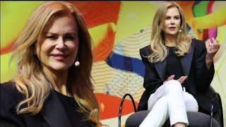 Nicole Kidman 56 flaunts her age defying looks in stylish monochrome outfit at SXSW Sydney Festiva [upl. by Enilegna]