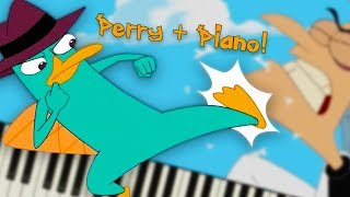 Perry the Platypus from Phineas and Ferb  Piano Tutorial [upl. by Hunfredo]