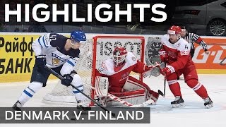 Finns take flight to ground Denmark  IIHFWorlds 2015 [upl. by Atat896]