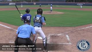 Josh Calcanas Prospect Video RHP San Dimas High School Class of 2028 [upl. by Ehman]