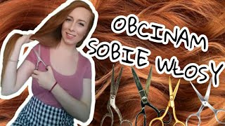 Odbija mi na kwarantannie Obcinam sobie włosy ✂️ diy  Redhead [upl. by Nhepets]