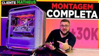 Montamos o MELHOR PC GAMER Cliente Matheus com RTX 4090 ROG Setup Full White [upl. by Hpesoy693]