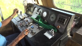 IRFCA Dibrugarh Rajdhani Express locomotive Cab Ride Inside WDP4B quotGT46PACequot Locomotive [upl. by Aihsemaj876]