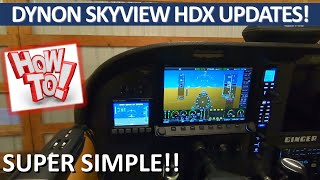 Dynon Skyview HDX  Install Monthly Aviation amp Obstacles Database Updates [upl. by Ettenuj]