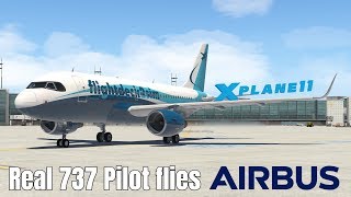 Real 737 Pilot flying the ToLiss Airbus A319 in XPlane 11  Frankfurt  Stockholm [upl. by Peednus]