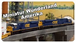 Miniatur Wunderland MiWuLa • Amerika • Modelleisenbahn • model railroading • trains [upl. by Weinert]