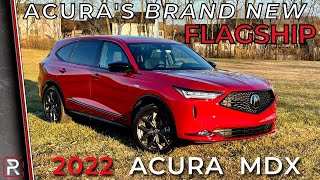 The 2022 Acura MDX ASpec is Acuras New 3Row Flagship Luxury SUV [upl. by Nohpets804]