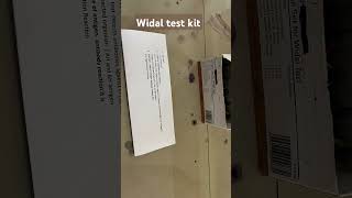 Widal test kit for typhoid pathology likesharesubscribe MedicoMishtii [upl. by Maggs]