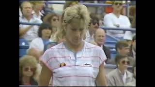 Chris Evert VS Manuela Maleeva 1986 US Open QF Highlights [upl. by Zobkiw]