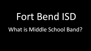 What is MS Band FBISD [upl. by Ajani757]