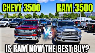 2024 Chevy Silverado 3500 LTZ VS RAM 3500 Laramie Is RAM Now Cheaper Than Chevy [upl. by Xonnel520]