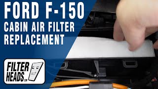 How to Replace Cabin Air Filter 2017 Ford F150  AQ1251 [upl. by Nylirem]