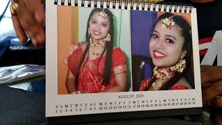 Unboxing Canvera Album luster page qlty with calendar amp mini photo book Dr Keertika Weds Dr Rakesh [upl. by Odrude]