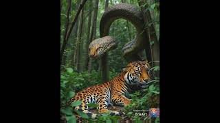 The large snake in the jungle animals [upl. by Feetal]