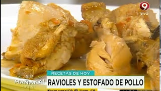 Receta de hoy Ravioles de pollo y acelga [upl. by Grier105]