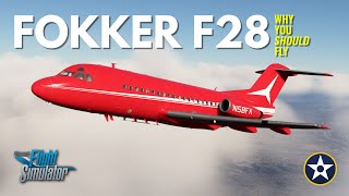 Why You Should Fly the Fokker F28 in MSFS [upl. by Nylasej]