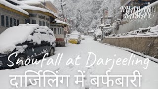 Snowfall in Darjeeling Seasons First Snowfall  Snowfall in Darjeeling 2021 [upl. by Lashoh166]