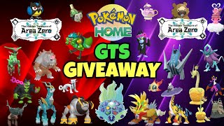 Pokemon HOME GTS Giveaway ✨ New amp Shiny DLC Pokemon [upl. by Docila]