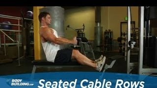 Seated Cable Rows  Back Exercise  Bodybuildingcom [upl. by Aleyak]