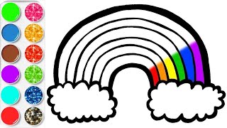 APPRENDRE À DESSINER ET COLORIER UN ARCENCIEL vidéo éducative amp Planète coloriage [upl. by Ahon]