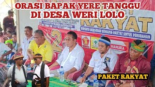 Orasi Bapak Yeremia Tanggu Di Desa Weri Lolo Kec Wewewa Selatan paketrakyat sumbabaratdaya [upl. by Ahsiemat]