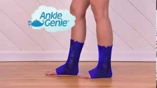 Ankle Genie  As Seen On TV Compression Sleeve [upl. by Noelyn]