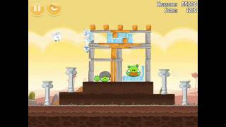 Angry Birds Poached Eggs 312 Walkthrough 3 Star [upl. by Ayeka]