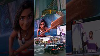 YouTubeMusic is going beyond for this stunning billboard in Times Square in support of Moana2 [upl. by Korenblat]