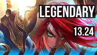 PANTHEON vs KATARINA MID  Legendary Quadra 2426 21M mastery 500 games  TR Master  1324 [upl. by Emelyne]