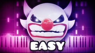 Crazy III  Geometry Dash  EASY Piano Tutorial [upl. by Haerle]