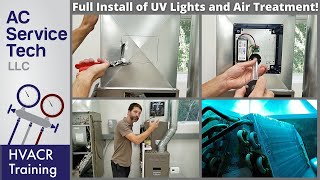 Installing a UV Light and Air Treatment System in an HVAC Unit STEP BY STEP [upl. by Ries159]