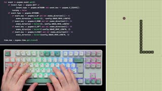 ASMR Programming  Snake Game  No Talking [upl. by Joline921]