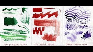 Watercolor Painting Lessons  Brush Techniques [upl. by Philemol241]