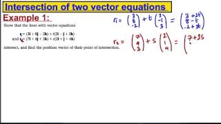 Core 4 Maths ALevel Edexcel  Vectors 8 [upl. by Saeger947]