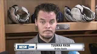 Tuukka Rask Addresses Media Following Game 4 Loss [upl. by Aloel]