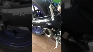 Mt09  Fz09 2015 stock exhaust mod [upl. by Bonis157]