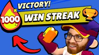 How I went on a 1000 Win Streak in Brawl Stars 🤯 world record [upl. by Enoid]