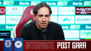 INTERVISTE POST GARA AC REGGIANA vs AS CITTADELLA [upl. by Atisusej]