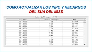 COMO ACTUALIZAR LOS INPC Y RECARGOS DEL SUA DEL IMSS 2024 [upl. by Boone374]