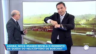 Câmera de vigilância registra o momento da queda do helicóptero de Boechat [upl. by Pendleton52]