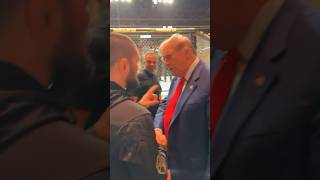 🤝 KHABIB NURMAGOMEDOV SHAKES HANDS WITH DONALD TRUMP [upl. by Novihc]