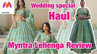 Myntra Lehenga Haul  Affordable Designer Lehenga For weddingEngagementSangeet  Myntra Haul🛍 [upl. by Cuthbert]