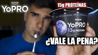 YOGUR DANONE YOPRO 15g PROTEÍNAS ¿ESTÁ BUENO  ANÁLISIS Y REACCIÓN [upl. by Helen]