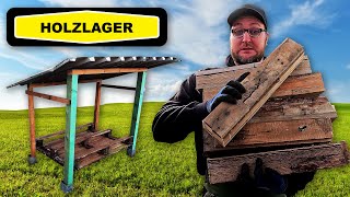 Ich BAUE ein HOLZLAGER 22  Garten 9 [upl. by Ainak]