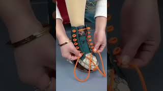 shoe lace style for sneakers  rap hiphop shoes [upl. by Boyer]