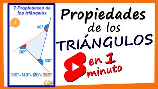 Propiedades de los triángulos ✅ [upl. by Ahtar373]