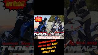 Webike New Model Info New 2025 TENERE 700 vs New 2025 TRANSALP 750 [upl. by Aitas]