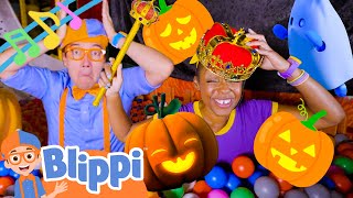 Meekahs Pumpkin Queen Song BRAND NEW BLIPPI Halloween Costume Songs for Kids [upl. by Ahsimak]