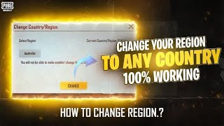 Change Your Region to Any Country How to Change Region PUBG MOBILE [upl. by Lebyram498]