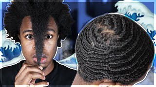 How To Get 360 Waves With Long Hair  2 YEARS WOLFING [upl. by Submuloc]